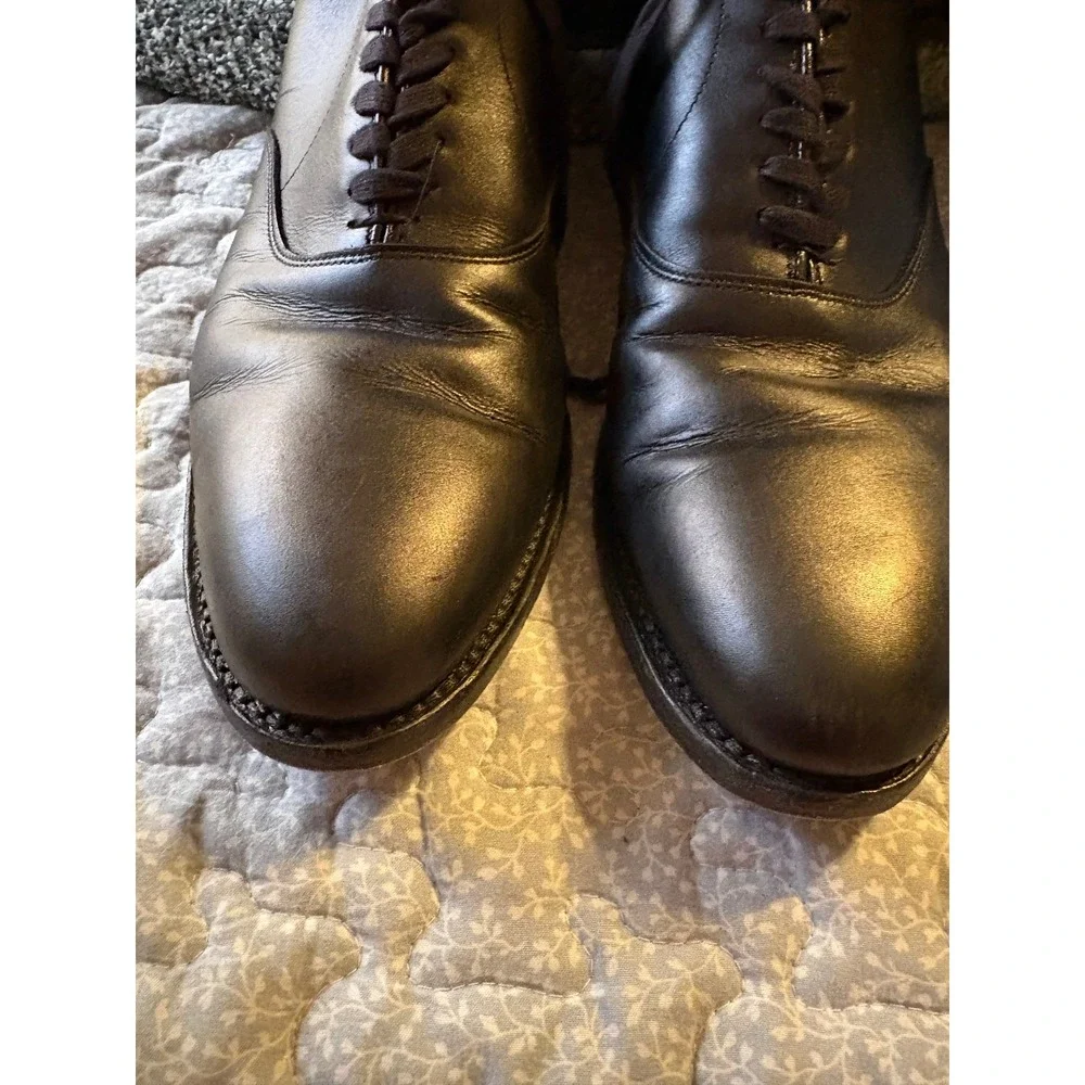 Allen Edmonds Carlyle Oxford Mens 10.5 D Black Good Leather Dress Shoes 8830